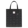 Mcm Mini Aren Tote Bag In Visetos In Black