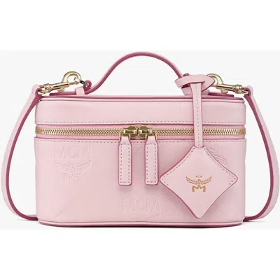 Mcm Mini Aren Vanity Case In Pink