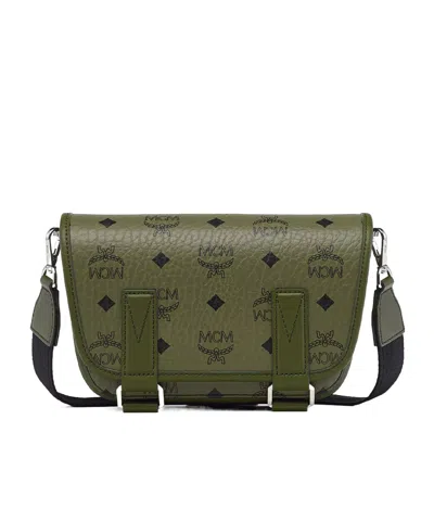 Mcm Mini Aren Visetos Monogram Messenger Bag
