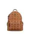Mcm Mini Backpack With Studs "stark" In Brown