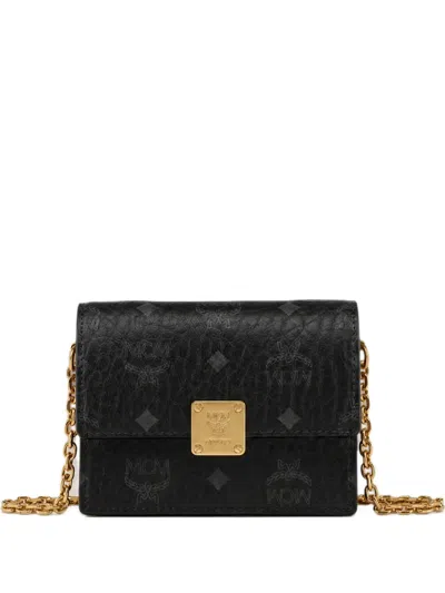 Mcm Mini Chain-link Shoulder Bag In Black