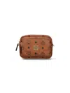 Mcm Shoulder Bag Adjustable Strap Front Pocket In Brown