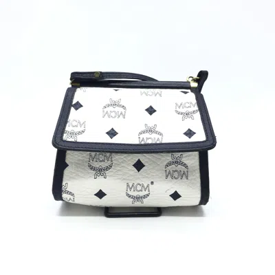 Pre-owned Mcm Mini Crossbody Bag White Women's Visetos ()