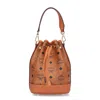 Mcm Mini Dessau Bucket Bag In Brown