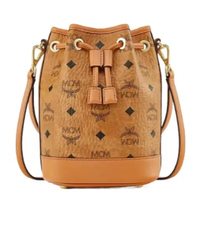 Mcm Mini Dessau Bucket Bag In Brown