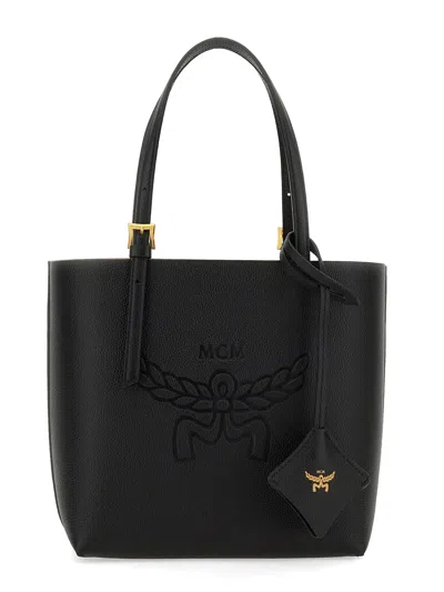 Mcm Mini Himmel Shopping Bag In Black