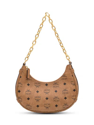 Mcm Mini Hobo Handbag In Brown