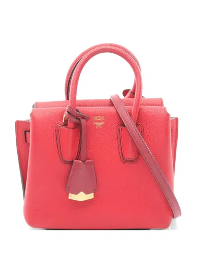 Pre-owned Mcm Mini Milla Two-way Leather Handbag
