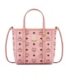 Mcm Toni Visetos Leather Shopper Shoulder Bag