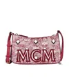 Mcm Mini Retro Jacquard Shoulder Bag In Pink