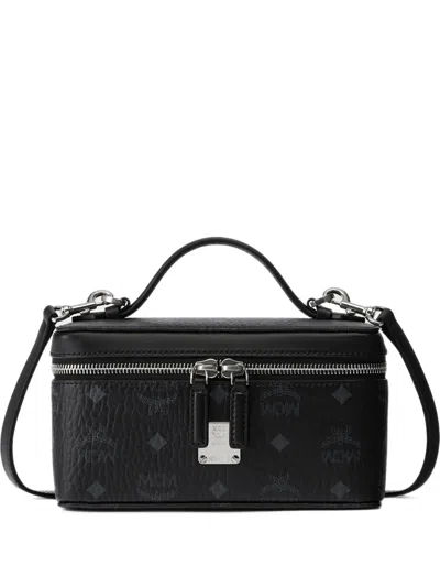 Mcm Mini Rockstar Visetos Vanity Case In Blue