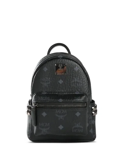 Mcm Mini Stark Backpack In Black