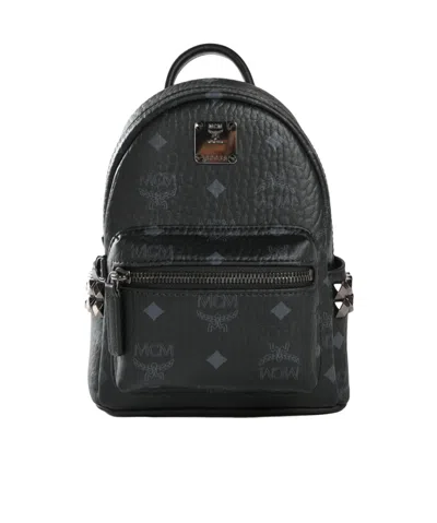 Mcm Mini Stark Backpack In Black