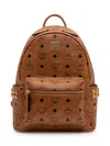 Mcm Stark Studded-detail Backpack In Brown