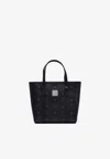 Mcm Mini Toni Monogram Top Handle Bags In Black