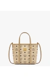 Mcm Mini Toni Top-zip Shopper In Brown