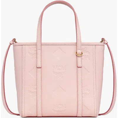 Mcm Mini Toni Top-zip Shopper In Pink