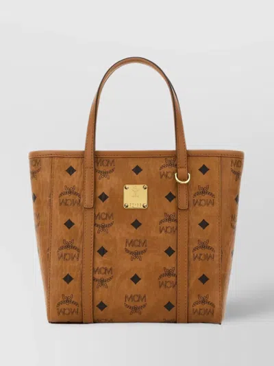 MCM MINI TONY PRINTED CANVAS HANDBAG