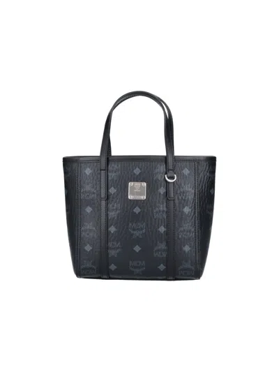 Mcm Mini Tote Bag "toni" In Black