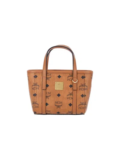 Mcm Mini Tote Bag "toni" In Brown