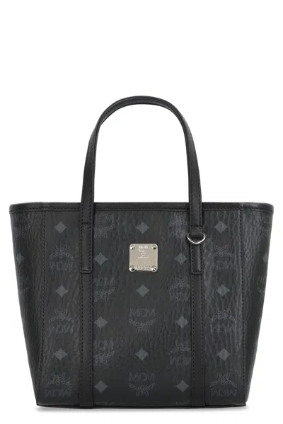Mcm Mini Tote Bag Toni In Visetos In Black