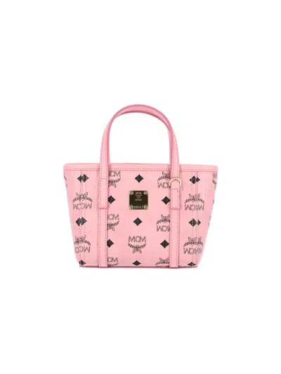 Mcm Mini Tote Bag "toni" In Pink