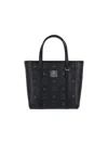 Mcm Mini Toni Monogram Top Handle Bags In Black