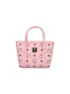 Mcm Mini Tote Bag Toni Top-zip In Pink