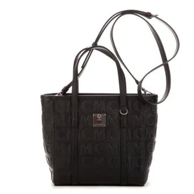 Pre-owned Mcm Mini Tote In Black