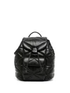 Mcm Mini Travia Quilted Backpack In Black
