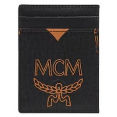 Mcm Mini Visetos Card Case In Black