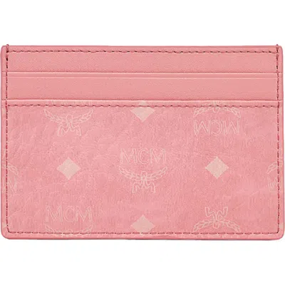 Mcm Mini Visetos Coated Canvas Card Case