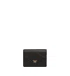 Mcm Mini Wallet With Bavarian Diamond Quilted Flap In Black