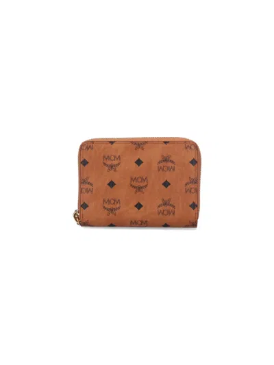 MCM MINI ZIP WALLET