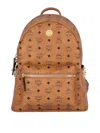 Mcm Studs Backpack In Brown