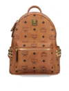 Mcm Studs Backpack In Brown
