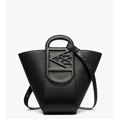 Mcm Mode Travia Tote In Spanish Nappa Leather In Black