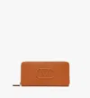 MCM MODE TRAVIA ZIP AROUND WALLET IN SPANISH NAPPA LEATHER