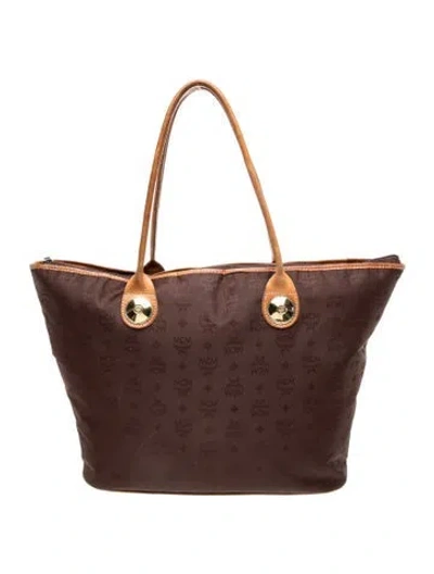 Pre-owned Mcm Monogram Anya Vintage In Brown