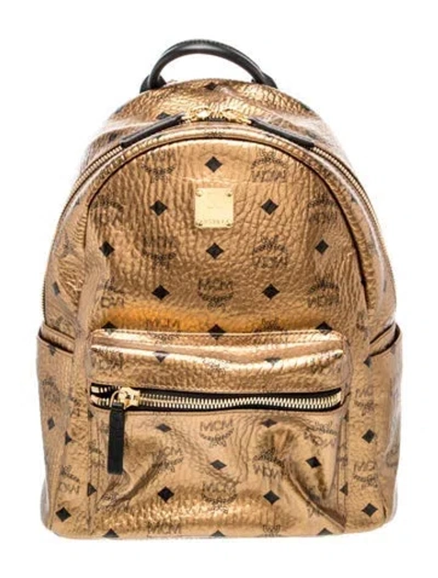 Pre-owned Mcm Monogram Backpack