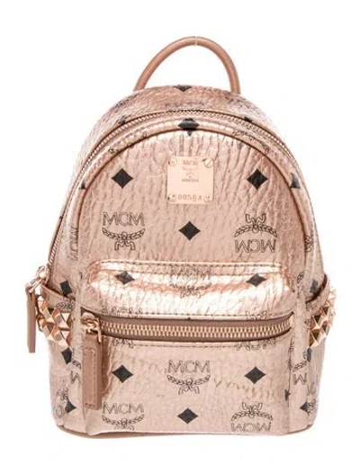 Pre-owned Mcm Monogram Backpack