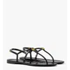 Mcm Monogram Jelly Sandals In Black