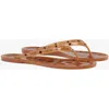 Mcm Monogram Jelly Thong Sandals In Brown