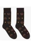 Mcm Monogram Knit Socks In Black