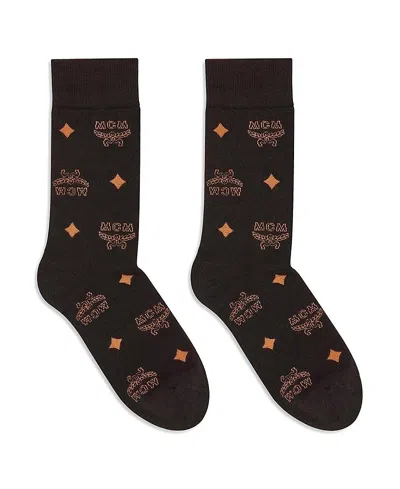 MCM MONOGRAM KNIT SOCKS