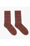 Mcm Monogram Knit Socks In Brown