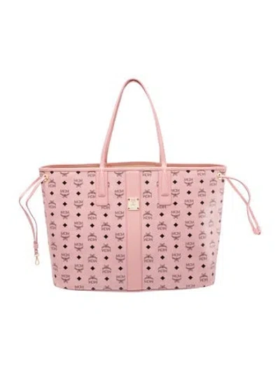 Pre-owned Mcm Monogram Liz Large W/ Tags In Pink