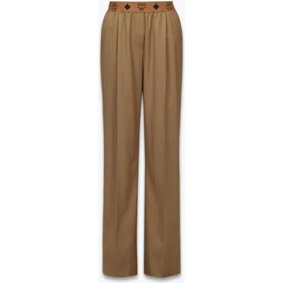Mcm Monogram Pants In Brown
