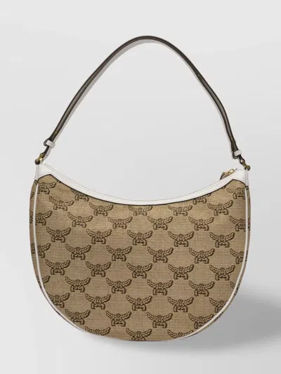 Mcm Monogram Pattern Shoulder Bags With Adjustable Strap