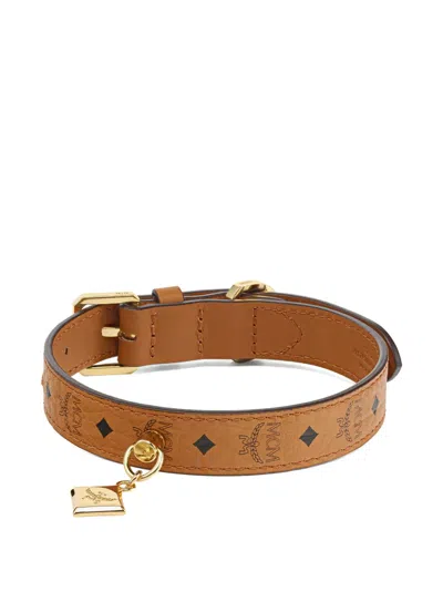 Mcm Hundehalsband Mit Monogramm In Braun